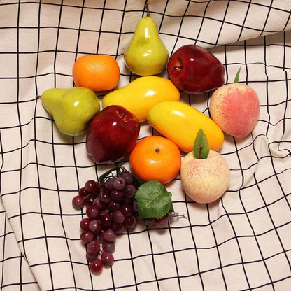 12pcs Artificial Peach Simulation Fruit for Home Kitchen Table Cabinet Party Décor Photography Props Food