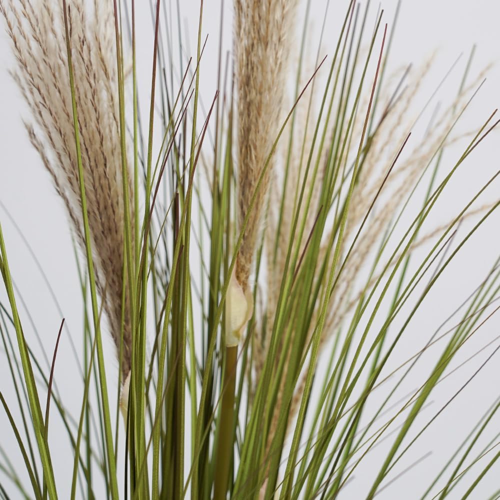 Artificial Plants 6PCS 27“ Fake Tall Onion Grass Faux Plant,Artificial Grass Greenery Shrubs Bushes for Garden Porch Window Box Shop Office Home Décor