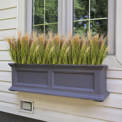Artificial Plants 6PCS 27“ Fake Tall Onion Grass Faux Plant,Artificial Grass Greenery Shrubs Bushes for Garden Porch Window Box Shop Office Home Décor