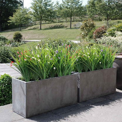 Artificial Plants 6PCS 27“ Fake Tall Onion Grass Faux Plant,Artificial Grass Greenery Shrubs Bushes for Garden Porch Window Box Shop Office Home Décor