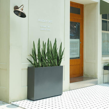 Artificial Plants 6PCS 27“ Fake Tall Onion Grass Faux Plant,Artificial Grass Greenery Shrubs Bushes for Garden Porch Window Box Shop Office Home Décor