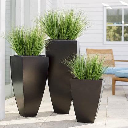 Artificial Plants 6PCS 27“ Fake Tall Onion Grass Faux Plant,Artificial Grass Greenery Shrubs Bushes for Garden Porch Window Box Shop Office Home Décor