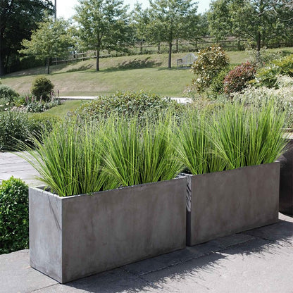 Artificial Plants 6PCS 27“ Fake Tall Onion Grass Faux Plant,Artificial Grass Greenery Shrubs Bushes for Garden Porch Window Box Shop Office Home Décor