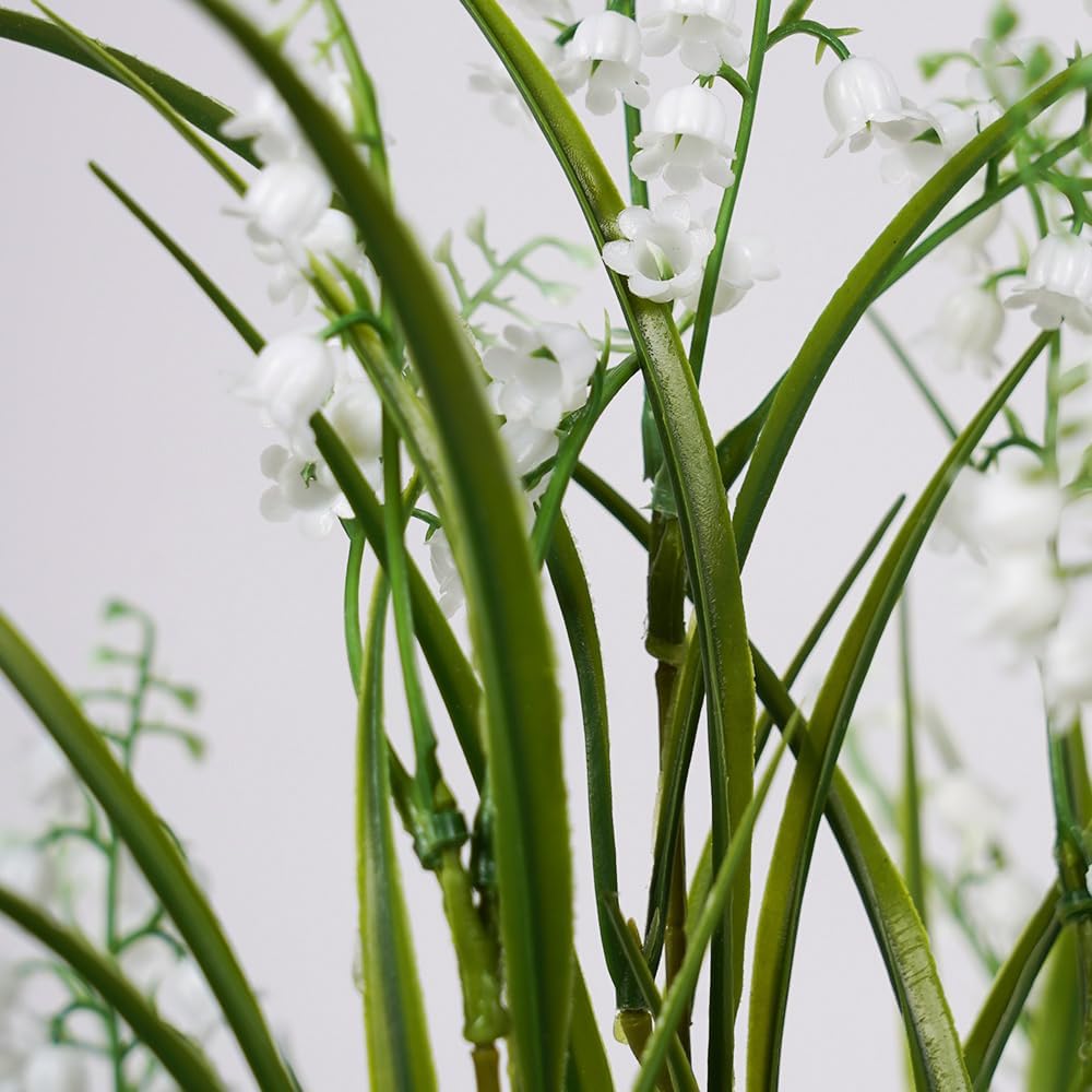 Artificial Plants 6PCS 27“ Fake Tall Onion Grass Faux Plant,Artificial Grass Greenery Shrubs Bushes for Garden Porch Window Box Shop Office Home Décor