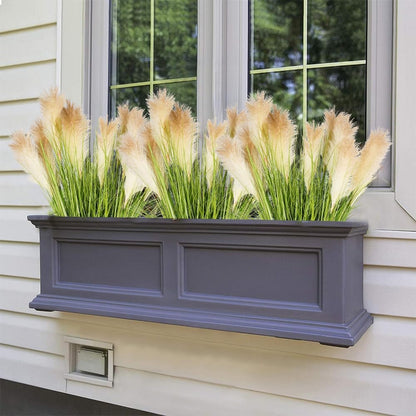 Artificial Plants 6PCS 27“ Fake Tall Onion Grass Faux Plant,Artificial Grass Greenery Shrubs Bushes for Garden Porch Window Box Shop Office Home Décor