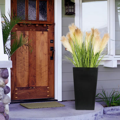 Artificial Plants 6PCS 27“ Fake Tall Onion Grass Faux Plant,Artificial Grass Greenery Shrubs Bushes for Garden Porch Window Box Shop Office Home Décor