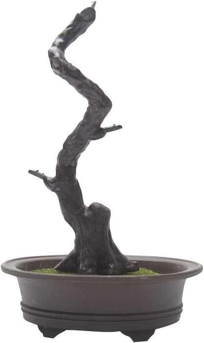 Artificial Bonsai Pine Tree, 11Inch Faux Potted Plant Desk Display Fake Tree Pot Ornaments, Japanese Cedar Bonsai Plant for Home, Office Decoration