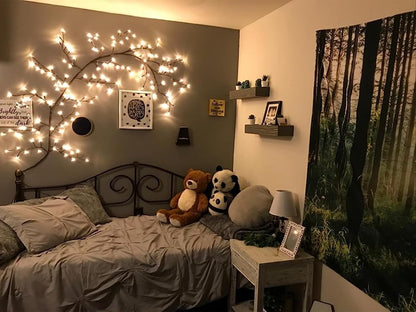 2PCS Enchanted Willow Vine Lights for Home Decor,Flexible DIY Lighted Branches with Remote On/Off Timer Dimmer,7.5FT Lighted Willow Vine 144LEDs for Bedroom Aesthetic Living Room Decor,Brown