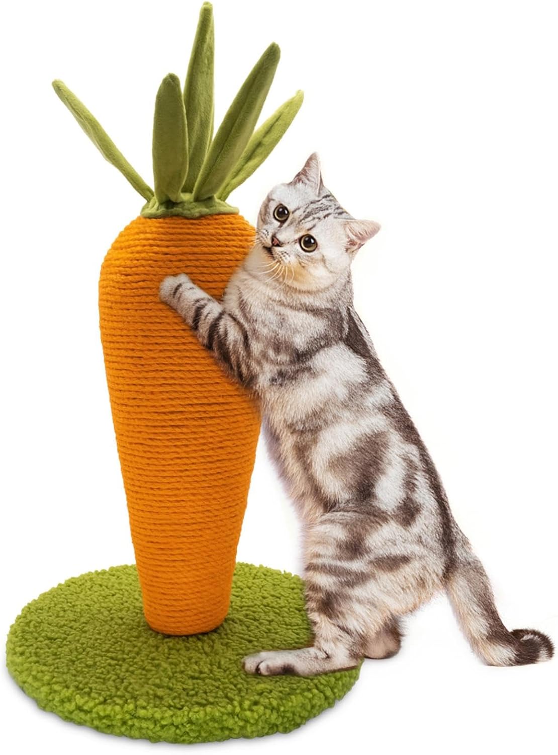 Cat Scratching Post, Cute Cactus Scratching Post, Nature Sisal Cat Scratcher for Indoor Cats and Kittens