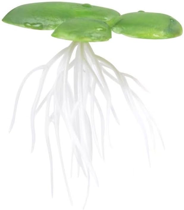 18 Pack Artificial Mini Duckweed with Root, Artificial Floating Plant Plastic Aquarium Simulation Floating Plants for Aquarium Tank Decor