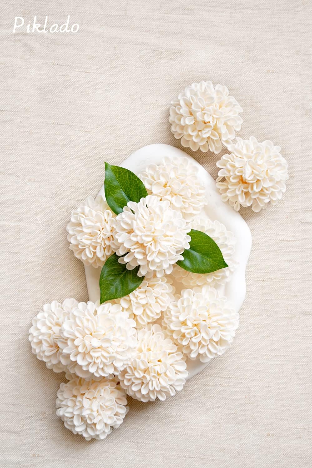 Artificial Wedding Dahlia Flowers 25 pcs Fake Roses with Stem for DIY Wedding Decor Centerpieces Arrangements Bouquets (Shades of Burnt Orange)