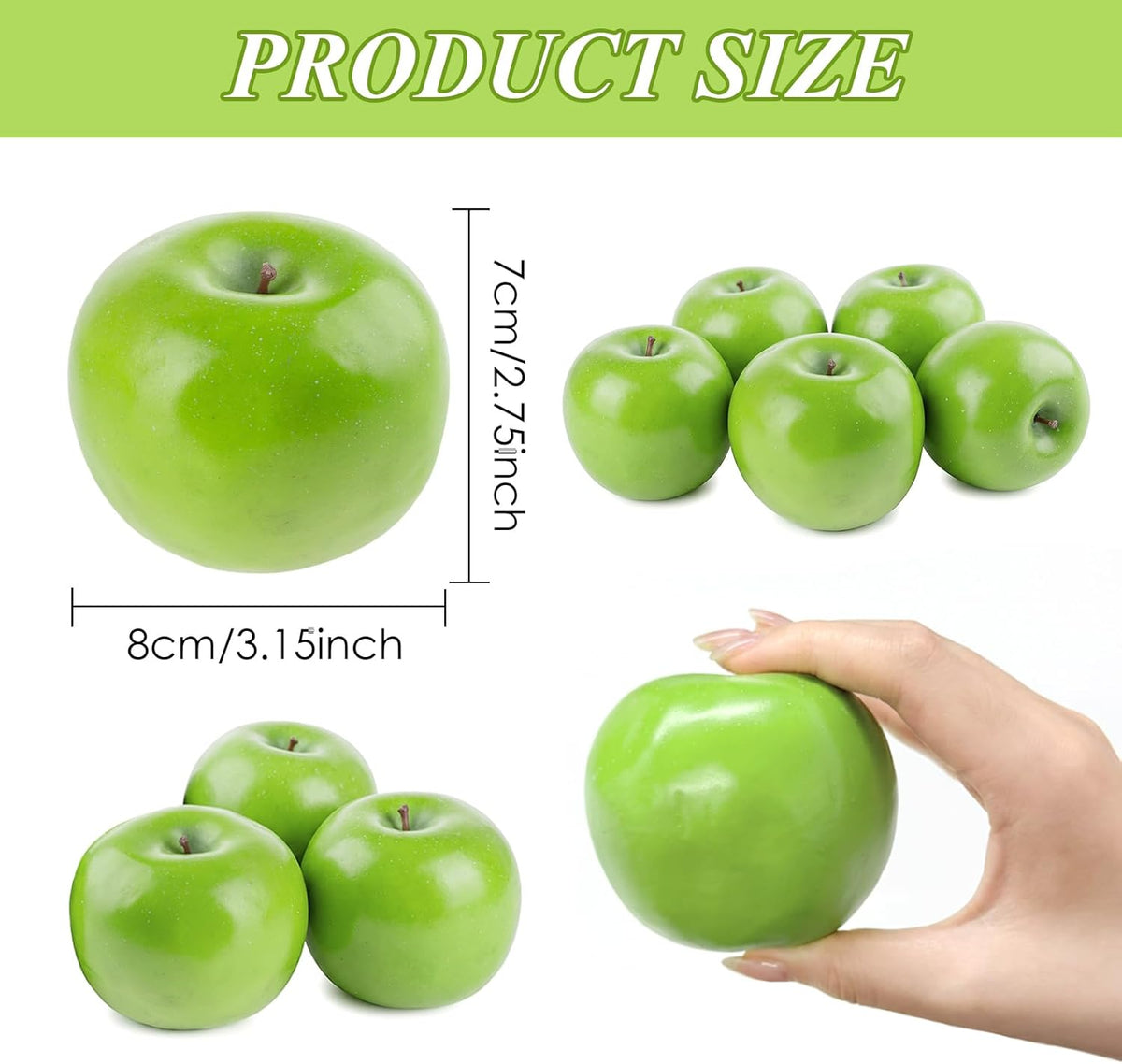 5Pcs Faux Pomegranate Fake Fruit Decor Realistic Artificial Pomegranate Simulation Fruits for Home Kitchen Party Restaurant Shop Display Photography Props