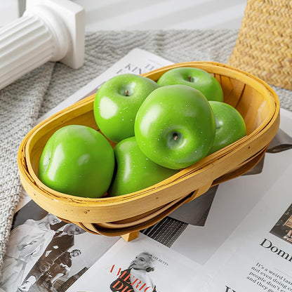 5Pcs Faux Pomegranate Fake Fruit Decor Realistic Artificial Pomegranate Simulation Fruits for Home Kitchen Party Restaurant Shop Display Photography Props