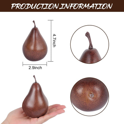 5Pcs Faux Pomegranate Fake Fruit Decor Realistic Artificial Pomegranate Simulation Fruits for Home Kitchen Party Restaurant Shop Display Photography Props