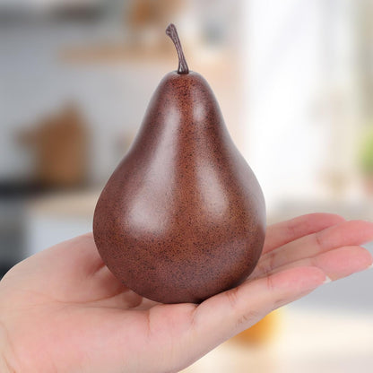 5Pcs Faux Pomegranate Fake Fruit Decor Realistic Artificial Pomegranate Simulation Fruits for Home Kitchen Party Restaurant Shop Display Photography Props