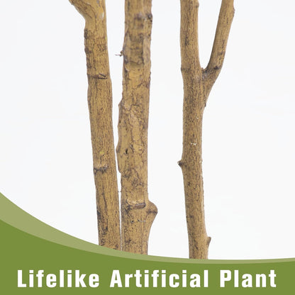 Fake Olive Tree 4FT Tall 1Pack with White Planter for Home Decor