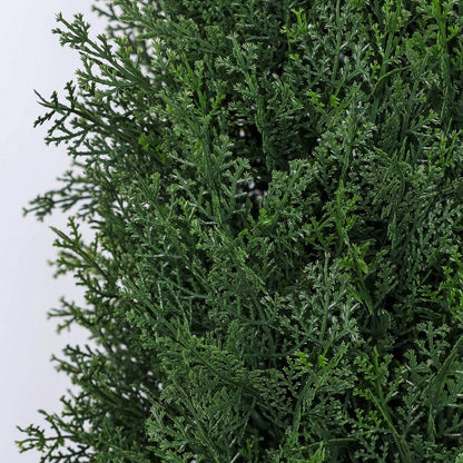 6FT Artificial Cedar Topiary Trees for Outdoors UV Resistant Set of 2