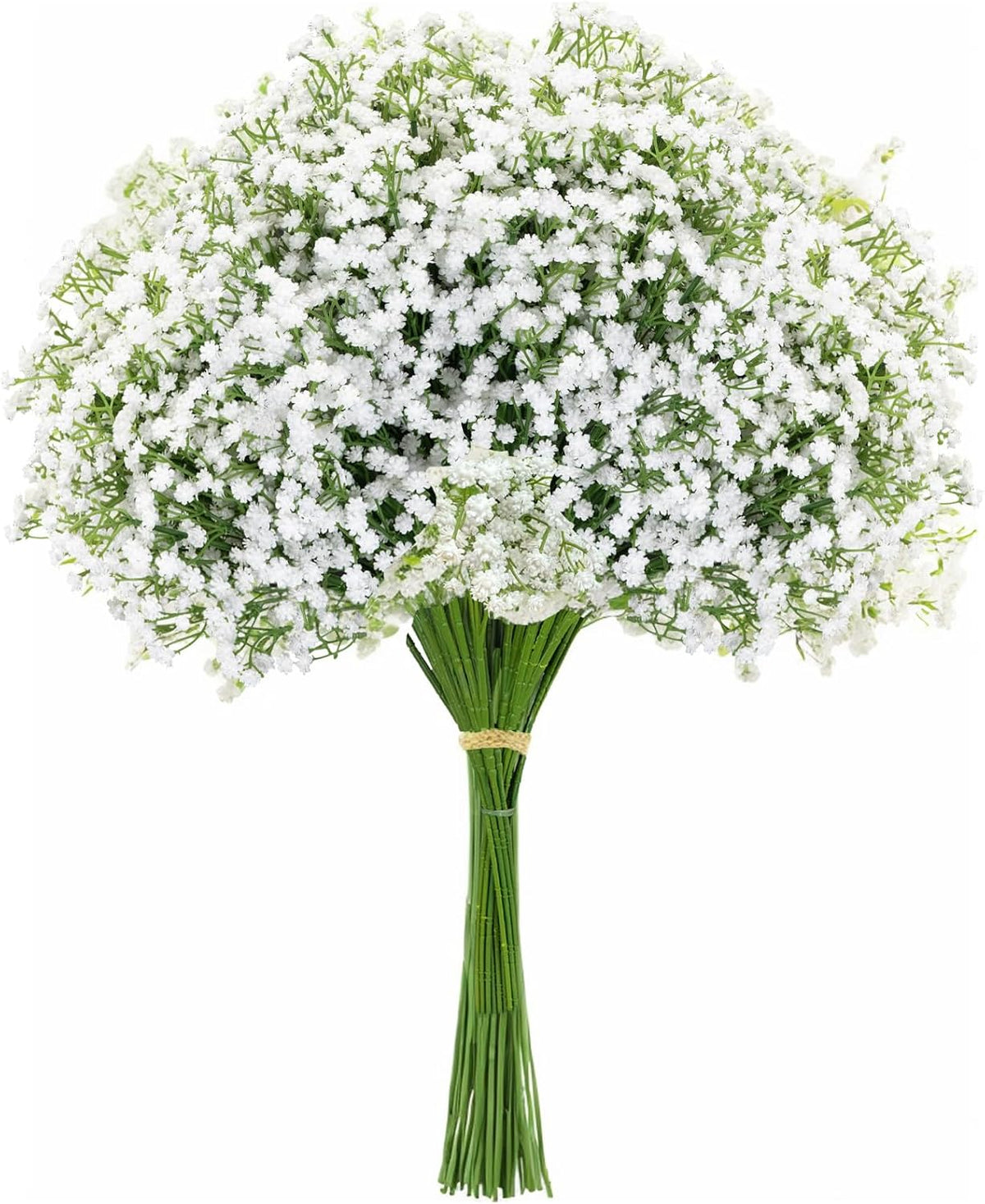 10PCS 21-inch Sturdy Artificial Baby’s Breath Flowers - Non-Shedding Design for Wedding/Home Decor, Realistic Faux Gypsophila with Reinforced Stem Base