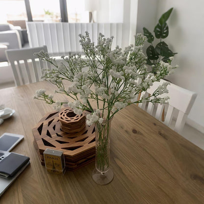 10PCS 21-inch Sturdy Artificial Baby’s Breath Flowers - Non-Shedding Design for Wedding/Home Decor, Realistic Faux Gypsophila with Reinforced Stem Base