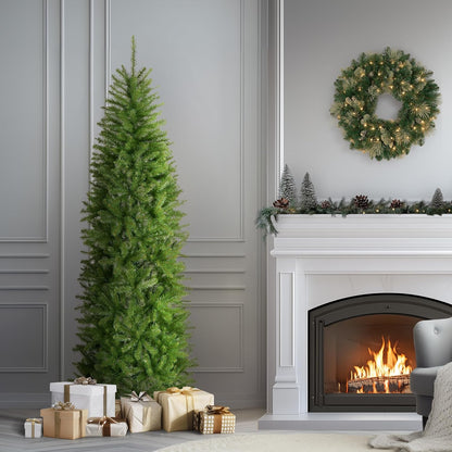 7ft Unlit Kingswood Fir Slim Christmas Tree