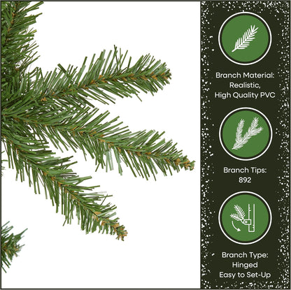 7ft Unlit Kingswood Fir Slim Christmas Tree