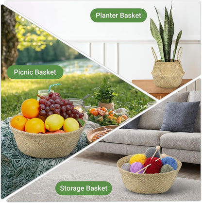 6FT Fall Artificial Eucalyptus Tree with Wicker Basket, Orange Potted Faux Eucalyptus Trees, Autumn Fake Eucalyptus Plants, Lifelike Leaves & Natural Trunk for Home Office Bedroom, Indoor