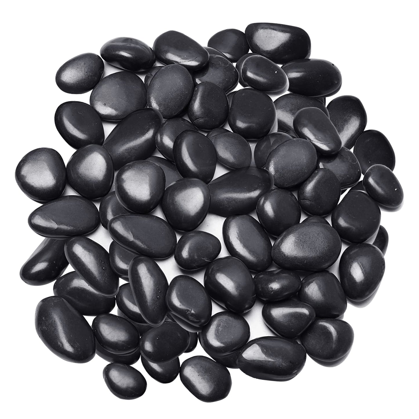 River Rocks, Decorative Ornamental Pebbles,Garden Landscaping Stones,Gravel Filler for Home Decoration Flower Bed Fish Tank Plants Vases Succulents