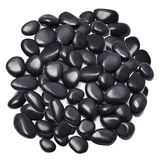 River Rocks, Decorative Ornamental Pebbles,Garden Landscaping Stones,Gravel Filler for Home Decoration Flower Bed Fish Tank Plants Vases Succulents
