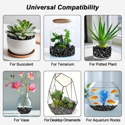 River Rocks, Decorative Ornamental Pebbles,Garden Landscaping Stones,Gravel Filler for Home Decoration Flower Bed Fish Tank Plants Vases Succulents