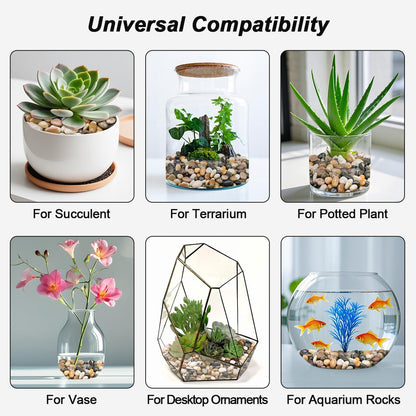 River Rocks, Decorative Ornamental Pebbles,Garden Landscaping Stones,Gravel Filler for Home Decoration Flower Bed Fish Tank Plants Vases Succulents