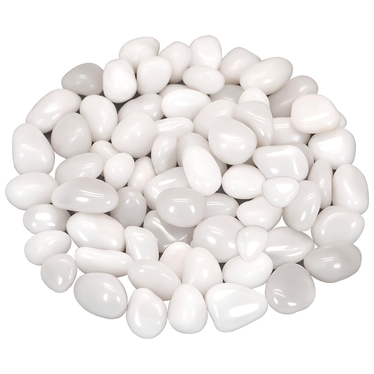 River Rocks, Decorative Ornamental Pebbles,Garden Landscaping Stones,Gravel Filler for Home Decoration Flower Bed Fish Tank Plants Vases Succulents