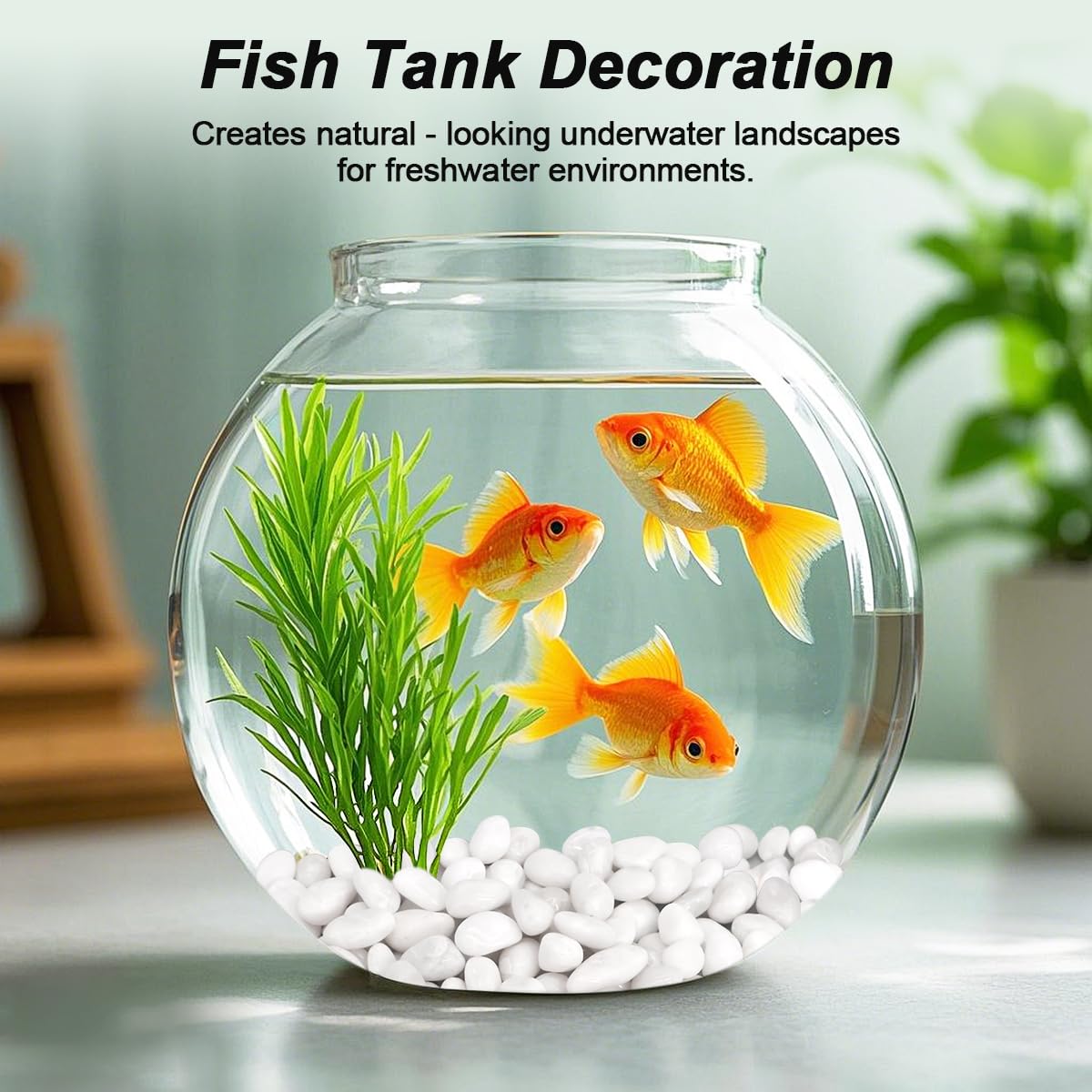 River Rocks, Decorative Ornamental Pebbles,Garden Landscaping Stones,Gravel Filler for Home Decoration Flower Bed Fish Tank Plants Vases Succulents