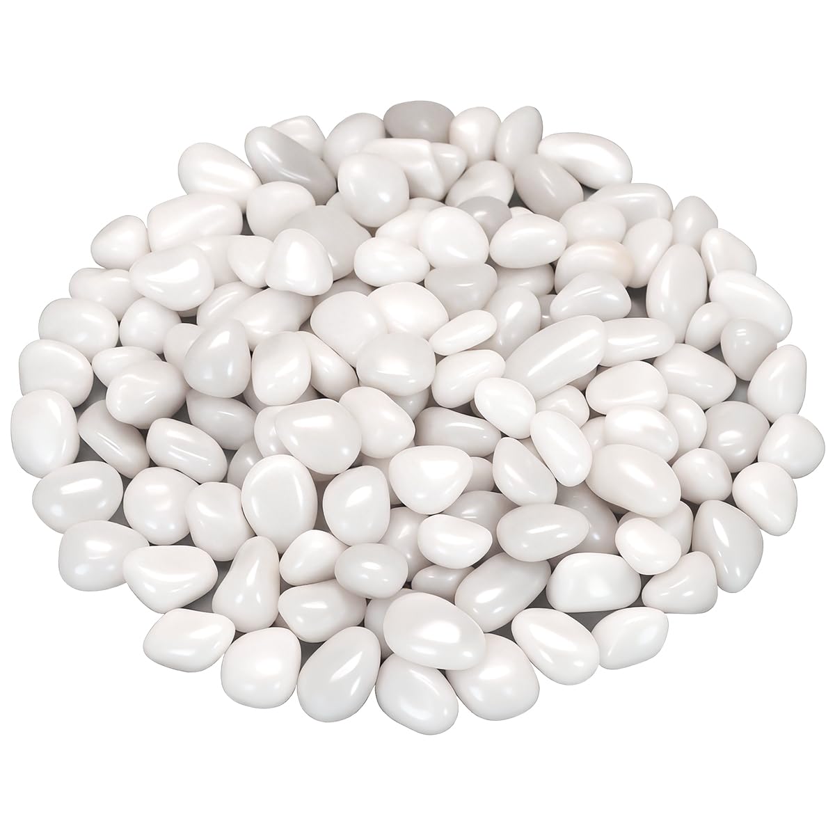River Rocks, Decorative Ornamental Pebbles,Garden Landscaping Stones,Gravel Filler for Home Decoration Flower Bed Fish Tank Plants Vases Succulents