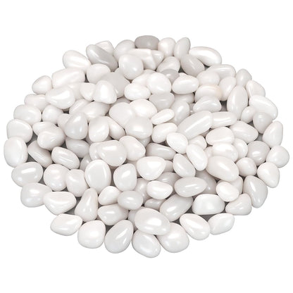 River Rocks, Decorative Ornamental Pebbles,Garden Landscaping Stones,Gravel Filler for Home Decoration Flower Bed Fish Tank Plants Vases Succulents