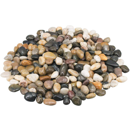 River Rocks, Decorative Ornamental Pebbles,Garden Landscaping Stones,Gravel Filler for Home Decoration Flower Bed Fish Tank Plants Vases Succulents