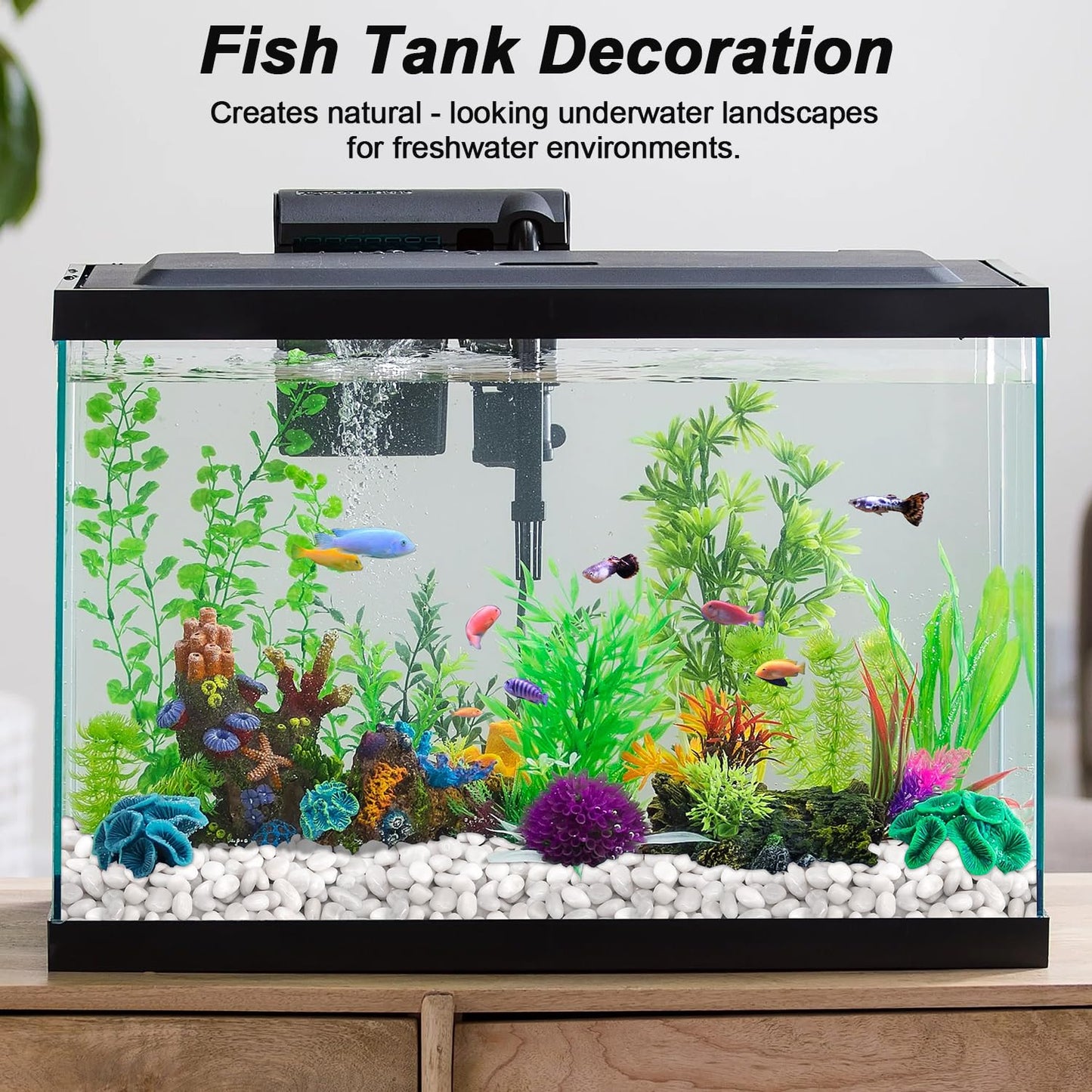River Rocks, Decorative Ornamental Pebbles,Garden Landscaping Stones,Gravel Filler for Home Decoration Flower Bed Fish Tank Plants Vases Succulents