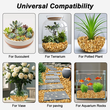 River Rocks, Decorative Ornamental Pebbles,Garden Landscaping Stones,Gravel Filler for Home Decoration Flower Bed Fish Tank Plants Vases Succulents