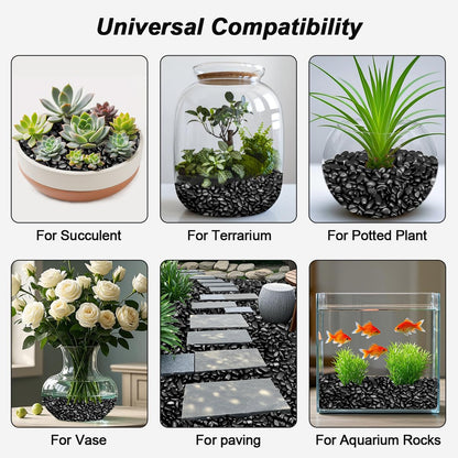 River Rocks, Decorative Ornamental Pebbles,Garden Landscaping Stones,Gravel Filler for Home Decoration Flower Bed Fish Tank Plants Vases Succulents
