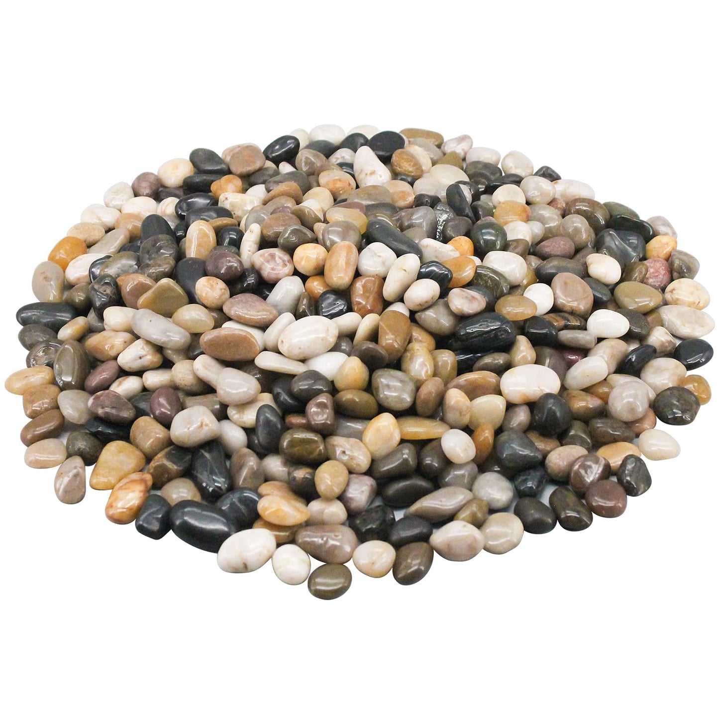 River Rocks, Decorative Ornamental Pebbles,Garden Landscaping Stones,Gravel Filler for Home Decoration Flower Bed Fish Tank Plants Vases Succulents