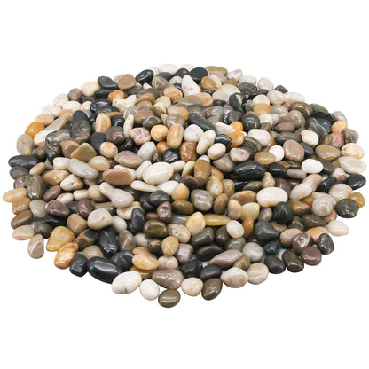 River Rocks, Decorative Ornamental Pebbles,Garden Landscaping Stones,Gravel Filler for Home Decoration Flower Bed Fish Tank Plants Vases Succulents