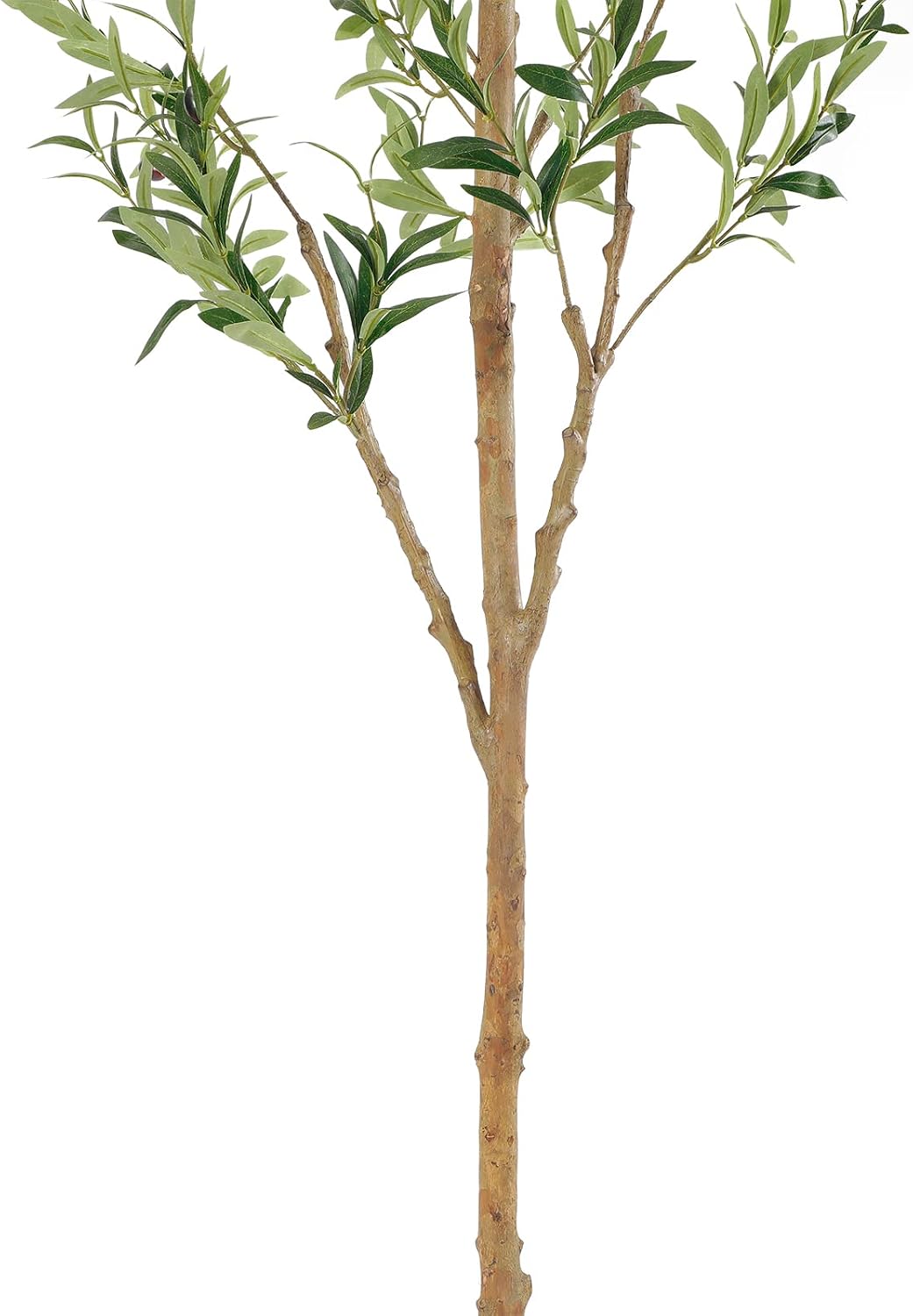 Faux Olive Tree with Natural Wood Trunk, 7ft, 1Pack
