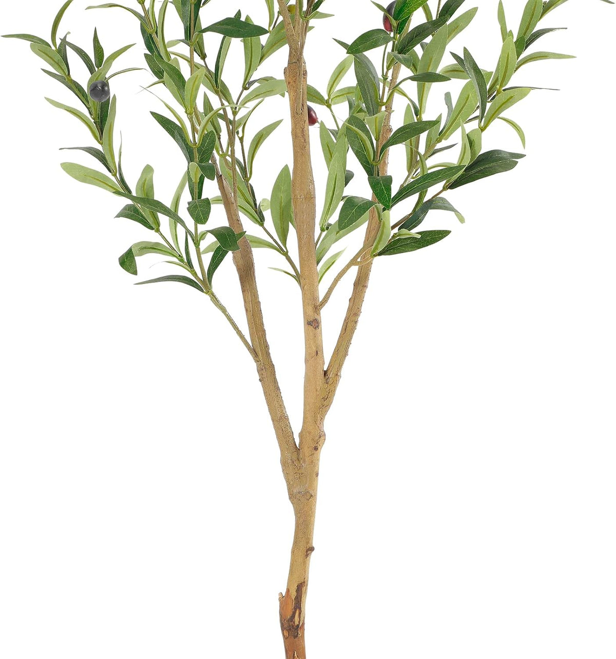 Faux Olive Tree with Natural Wood Trunk, 7ft, 1Pack