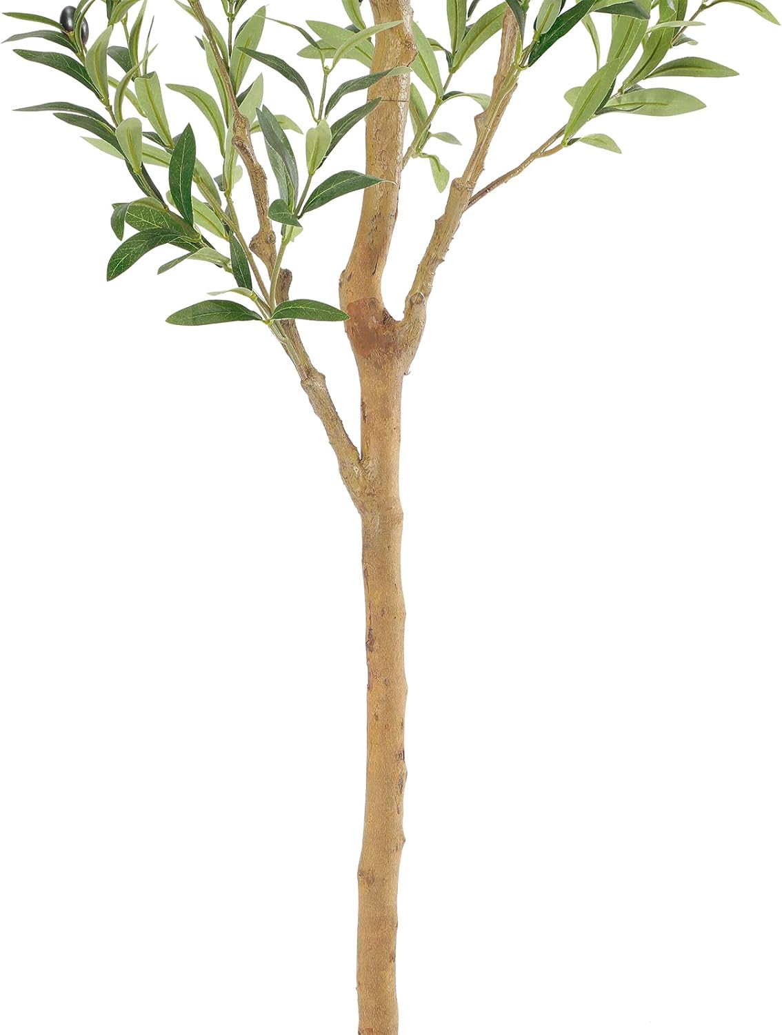 Faux Olive Tree with Natural Wood Trunk, 7ft, 1Pack