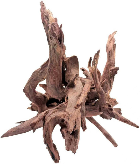 Natural Driftwood for Aquarium Decor – Unique Size Real Wood Branches for Fish Tank, Reptile Habitat, Terrarium, Hermit Crab, Shrimp Tank,Safe for Aquatic Pets (13-18 INCH, Mopani Driftwood)