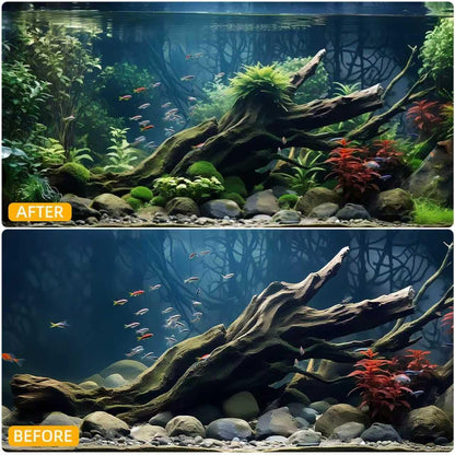 Natural Driftwood for Aquarium Decor – Unique Size Real Wood Branches for Fish Tank, Reptile Habitat, Terrarium, Hermit Crab, Shrimp Tank,Safe for Aquatic Pets (13-18 INCH, Mopani Driftwood)