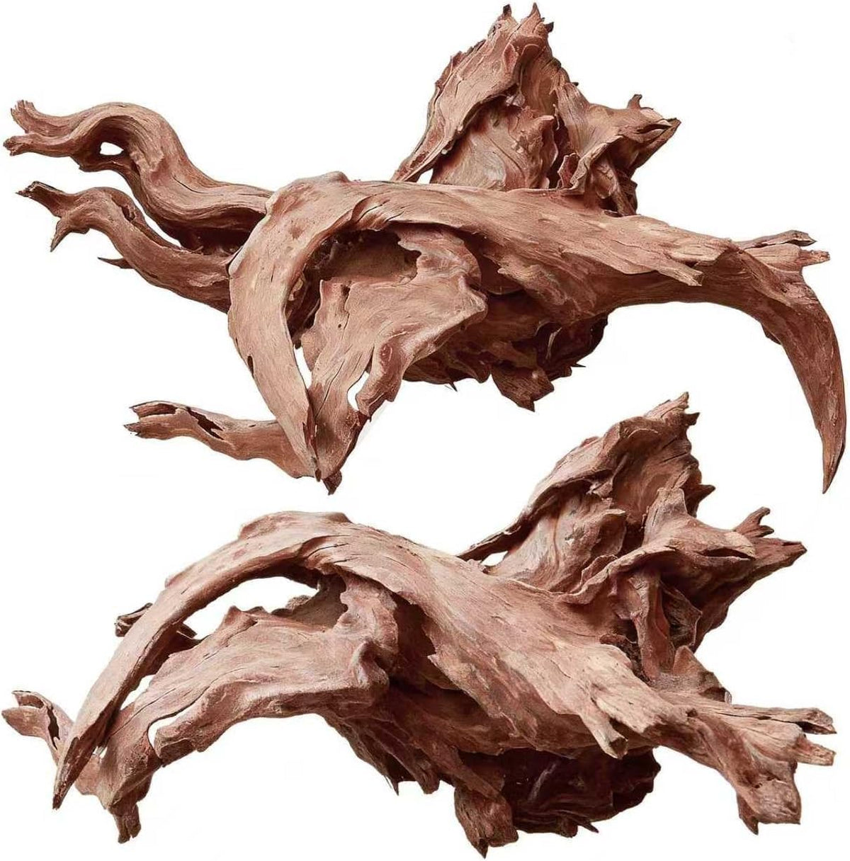 Natural Driftwood for Aquarium Decor – Unique Size Real Wood Branches for Fish Tank, Reptile Habitat, Terrarium, Hermit Crab, Shrimp Tank,Safe for Aquatic Pets (13-18 INCH, Mopani Driftwood)