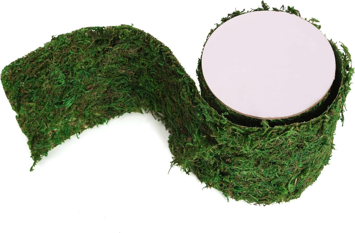 Moss Roll, Dried Moss for Crafts, Moss Table Runner for Fairy Gardens, Wedding Woodland Decor, Preserved Moss Mat for Table Decoration (12" W x 60" L)