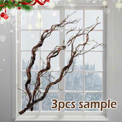 63" Faux Tree Trunk Branch Wall Hanging Grape Vines Spooky Decor | Artificial Bendable Twigs Plants Fake Cherry Blossom Garland Stem for Wedding Outdoor Garden Home Room Halloween Decoration