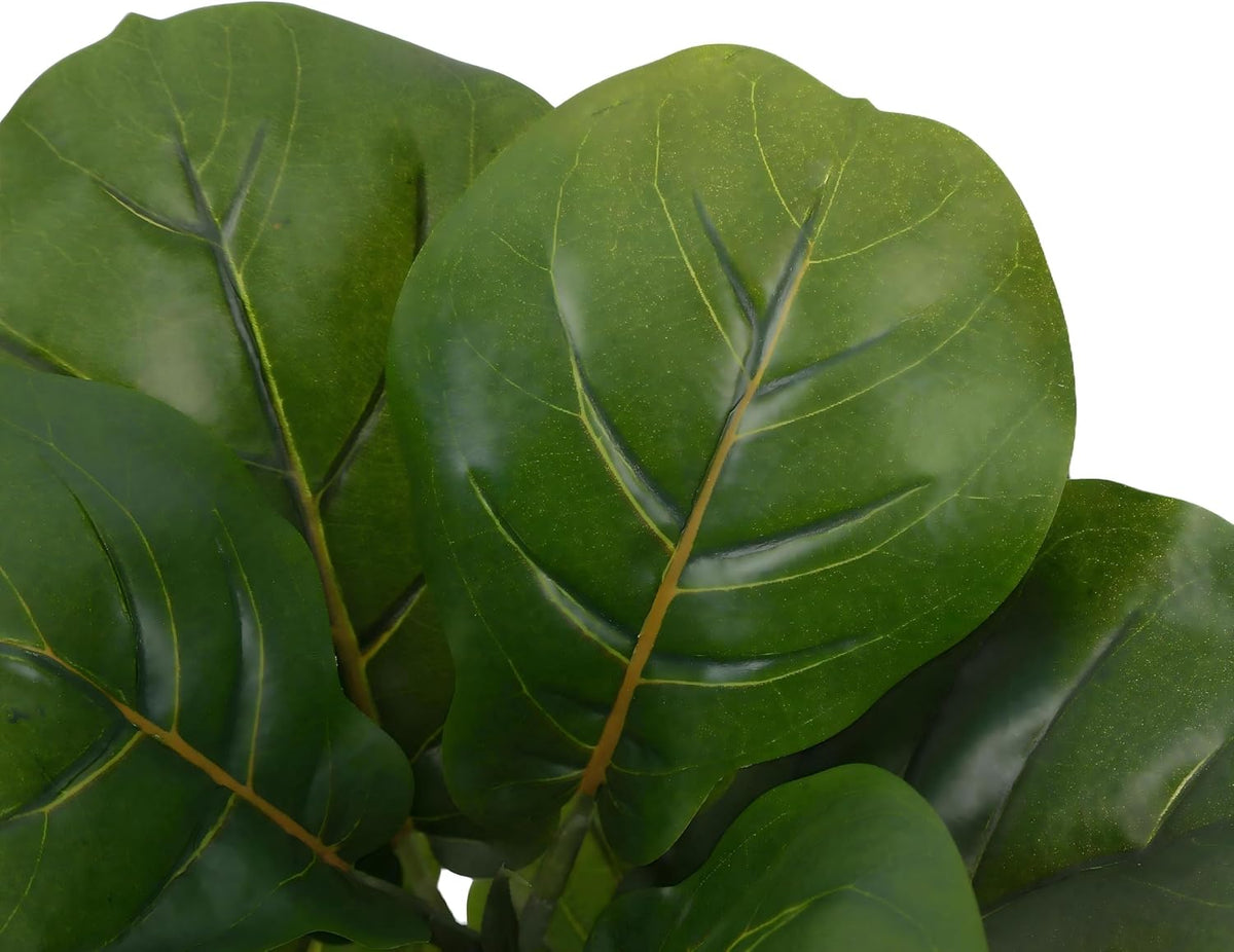 5ft Artificial Fiddle Leaf Fig Tree with Green Moss