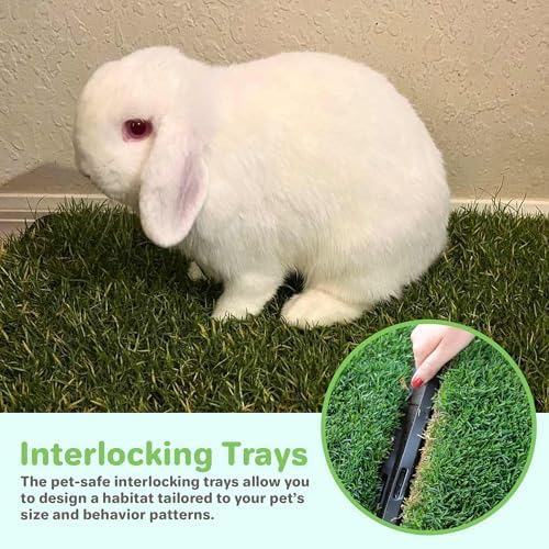 Gotta Go Grass for Small Animals – Natural Real Grass Bedding & Pet Resting Pad, Grass Potty Pad for Rabbits, Guinea Pigs, Hamsters, and Small Pets, Odor Absorbent Grass Mat (Refill Pack 16" x 24")